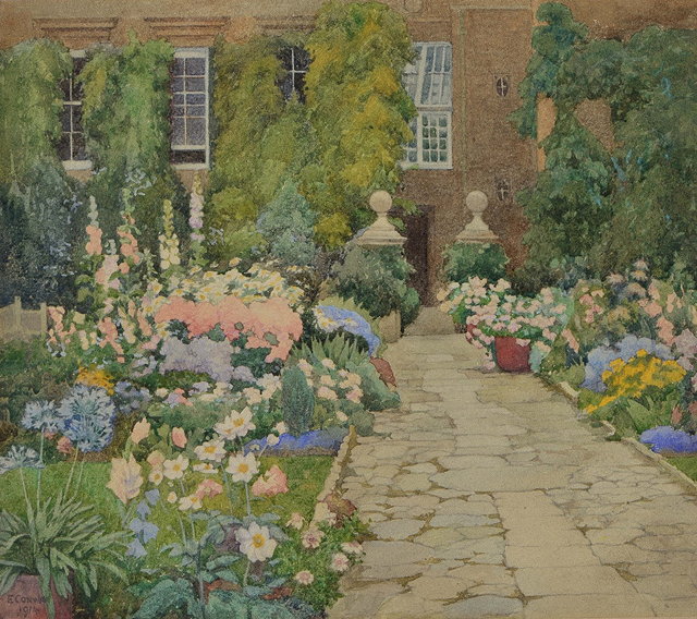 Appraisal: EDWARD CONWAY TH TH CENTURY Great House Garden Witney Street