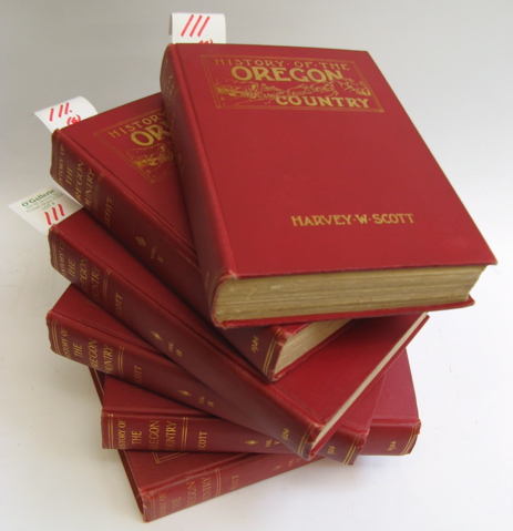 Appraisal: HISTORY OF THE OREGON COUNTRY in six signed volumes by