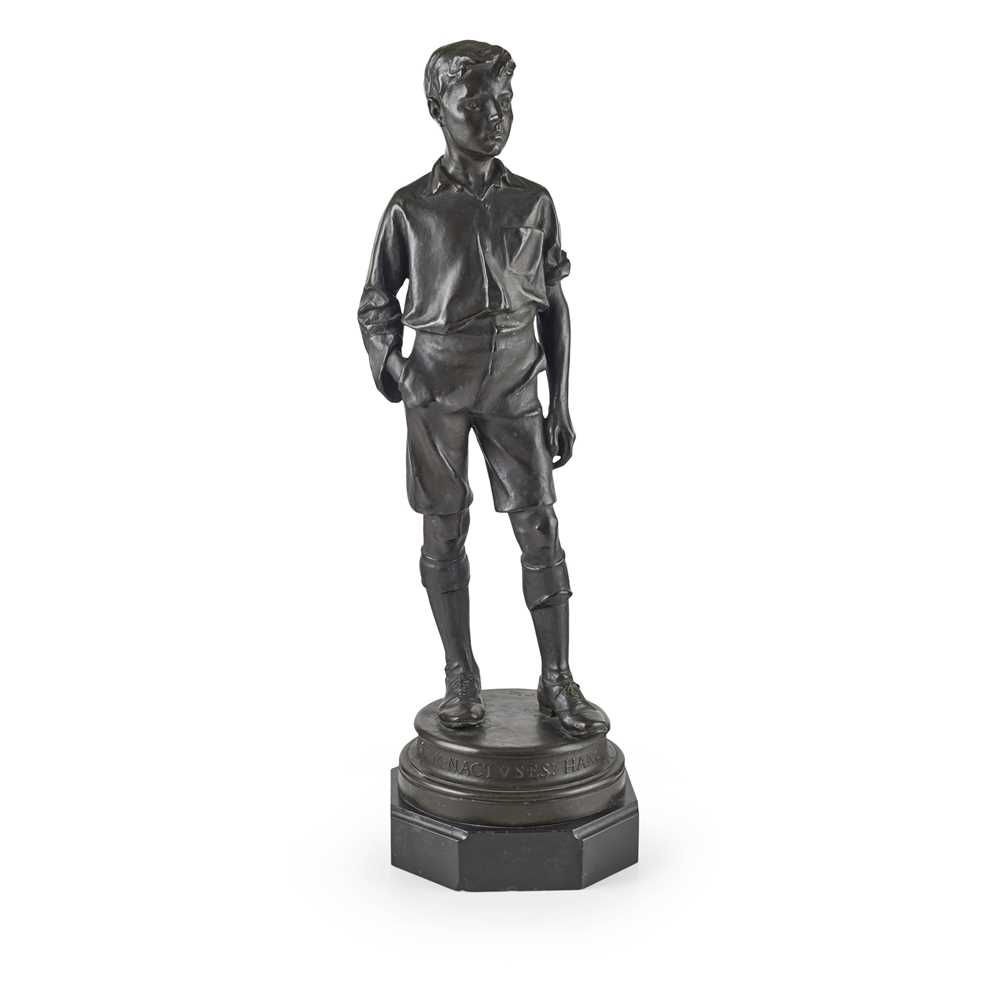 Appraisal: CHARLES D'ORVILLE PILKINGTON JACKSON - THE LORETTO BOY bronze raised