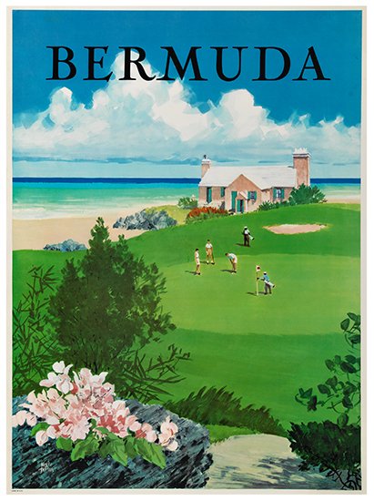 Appraisal: ADOLPH TREIDLER - BERMUDA x inches x cm Condition B