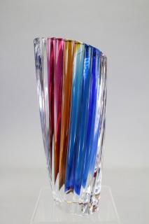 Appraisal: Signed Kosta Boda Glass Vase Multi Colored Signed Kosta Boda