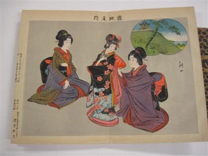 Appraisal: vols Japanese Color Woodblock Illustrated Books Wantanabe Tadahisa Seikyodo Domestic