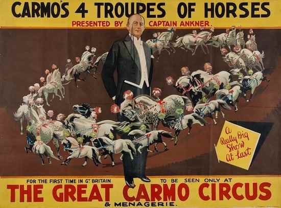 Appraisal: Carmo's Troupes of Horses presented by Captain Ankner lithographed in