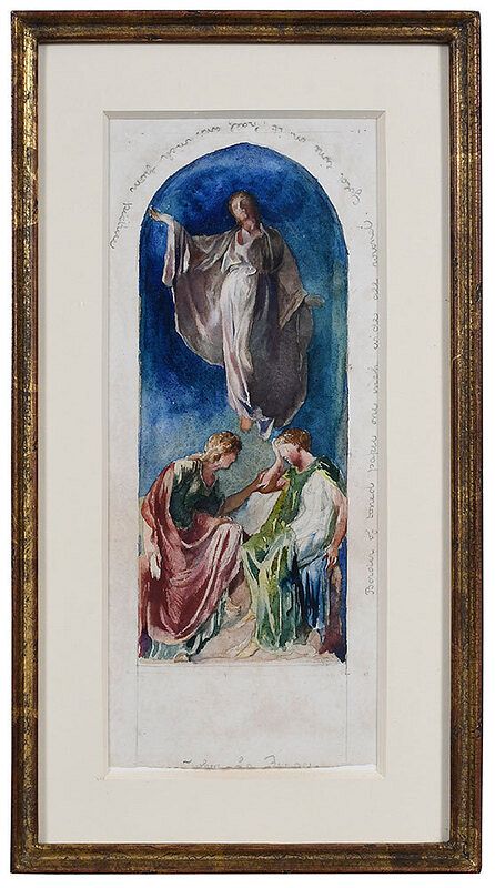 Appraisal: John La Farge American - The Resurrection c unsigned inscribed