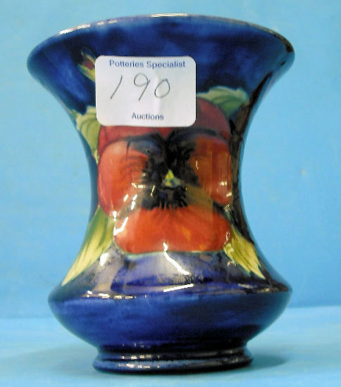 Appraisal: Moorcroft Vase decorated in the Pansy design height cm