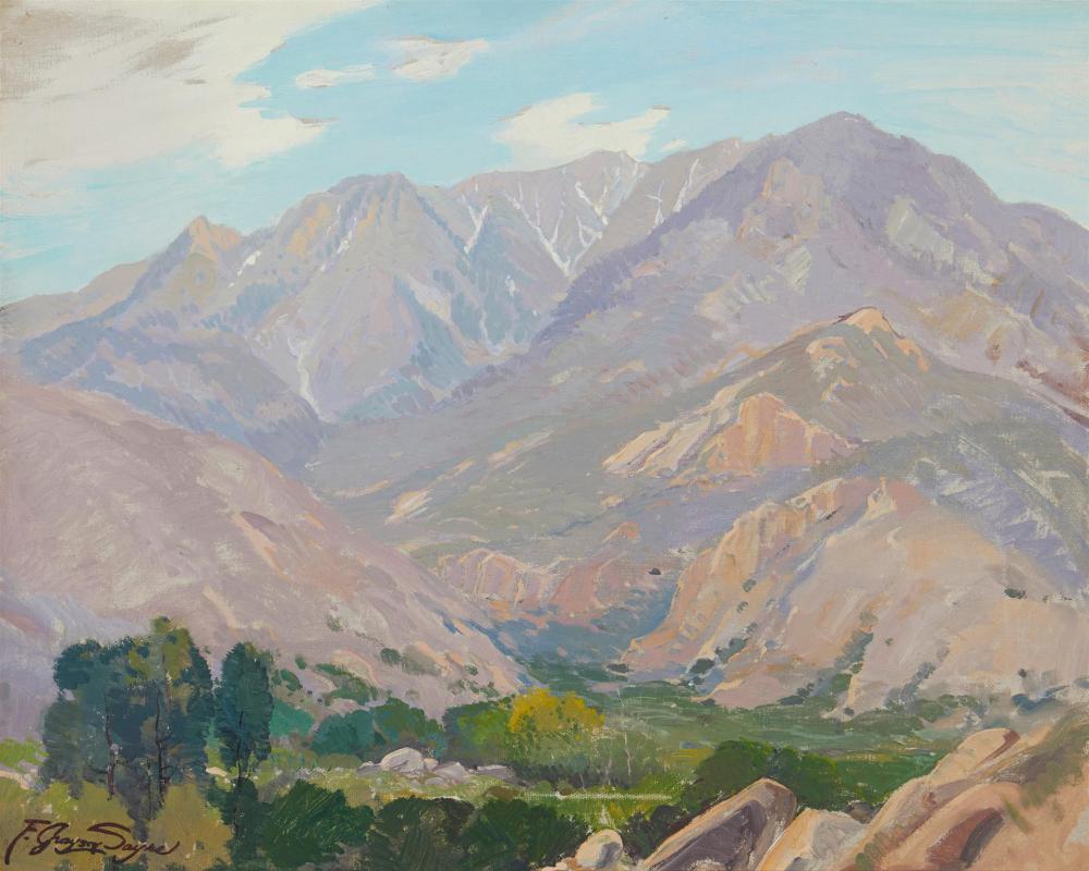 Appraisal: Fred Grayson Sayre - High Mountain Valley Oil on canvas