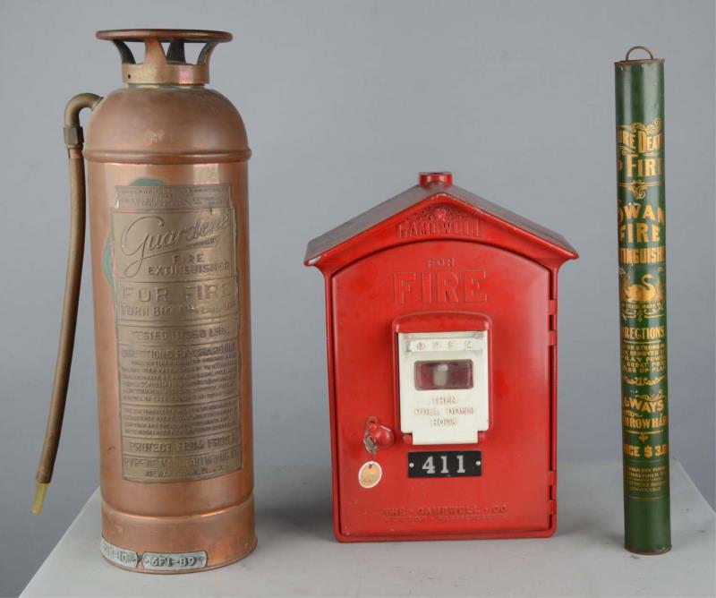 Appraisal: Lot Of Various Fire Fighting Items This is a lot