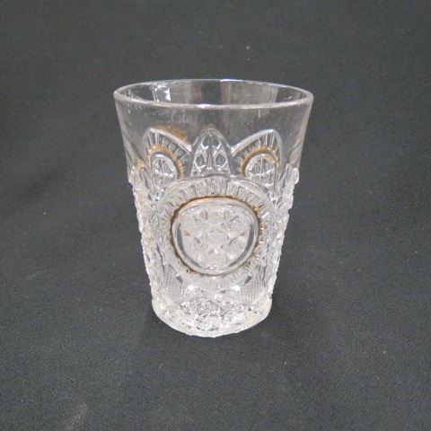 Appraisal: Set of Pressed Glass Tumblers