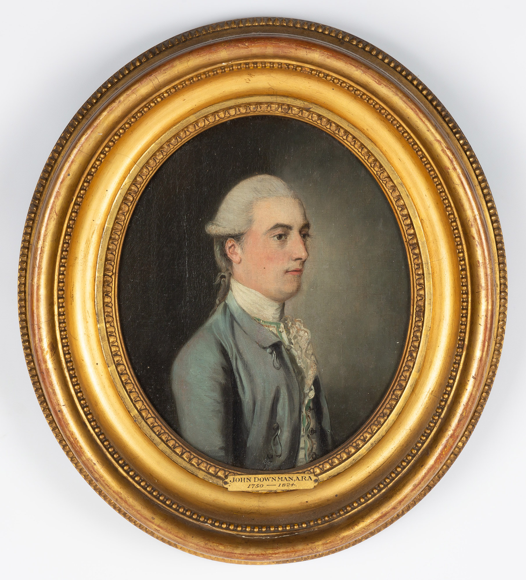 Appraisal: ATTRIBUTED TO JOHN DOWNMAN BRITISH - PORTRAIT OF JOHN MORTLOCK