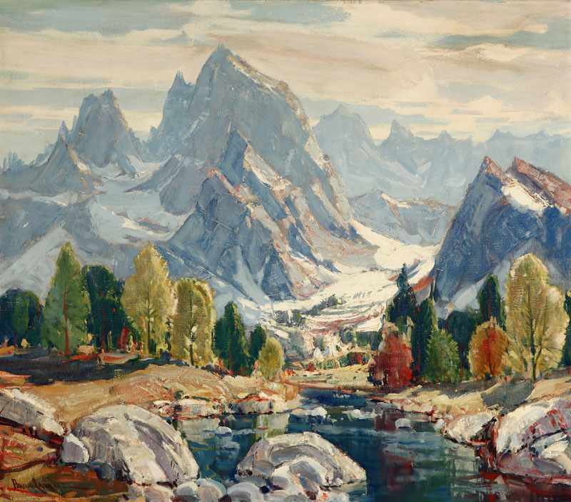 Appraisal: Paul Lauritz - Glendale CA High Sierra Landscape