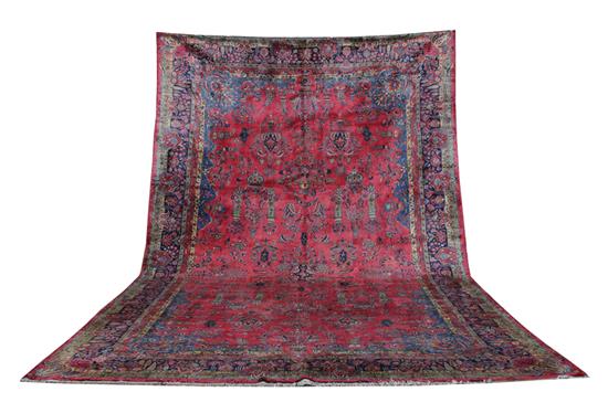 Appraisal: Manchester Kashan carpet ' x ' Provenance Oregon private collection