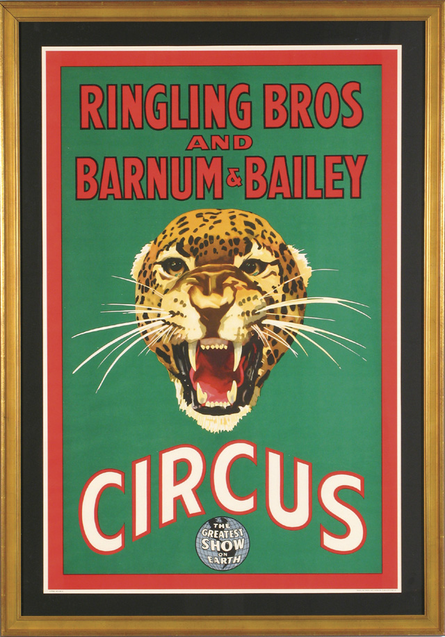 Appraisal: RINGLING BROS AND BARNUM BAILEY CIRCUS COLOR LITHOGRAPH x image