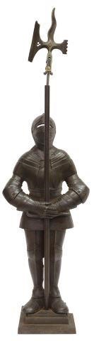 Appraisal: English cast iron figure of a knight Harry Banks for