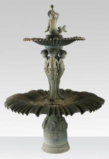 Appraisal: th c French two th century French two-tiered cast bronze