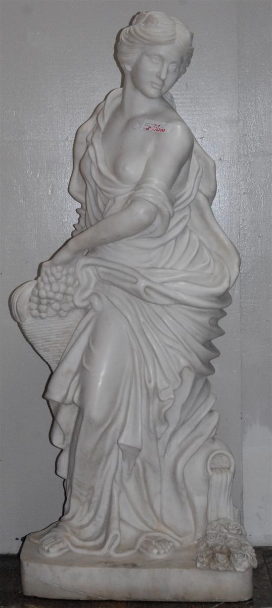 Appraisal: LIFE SIZE MARBLE SCULPTURE H L D