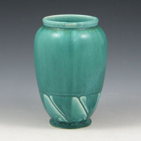 Appraisal: Rookwood vase in blue-green matte glaze from Marked with Rookwood