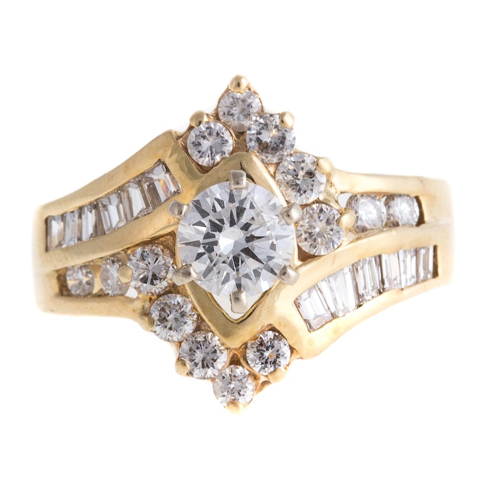 Appraisal: A Ladies Diamond Engagement Ring in K K yellow gold