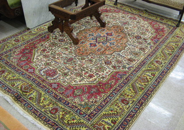 Appraisal: PERSIAN TABRIZ CARPET East Azarbaijan Province northwestern Iran overall stylized