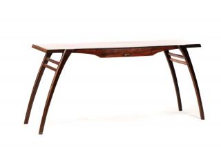 Appraisal: Custom Rosewood Console Table Signed R Bronk American A custom