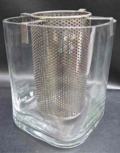 Appraisal: ORREFORS CRYSTAL WINE COOLER having a metal wine bottle insert