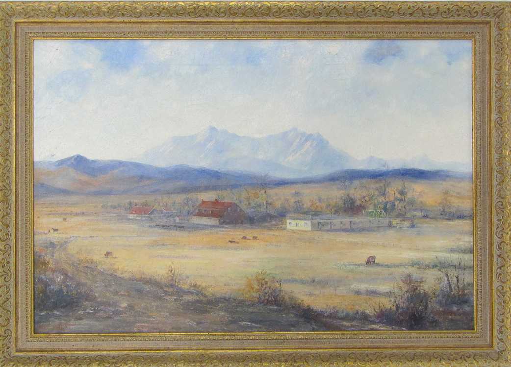 Appraisal: LEONARD M DAVIS OIL ON CANVAS California Alaska Massachusetts -