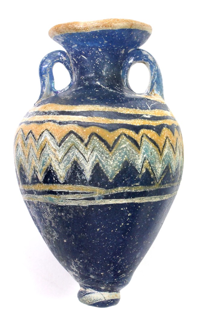 Appraisal: An Eastern Mediterranean core-formed glass amphoriskos c th- th century