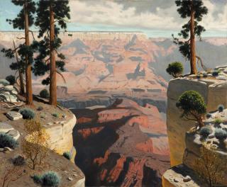 Appraisal: James Swinnerton Grand Canyon landscape signed lower left Swinnerton oil