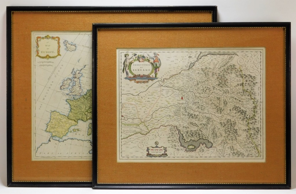 Appraisal: PC AFT HENRICUS HONDIUS EUROPE BERGAMO MAPS Netherlands - Includes