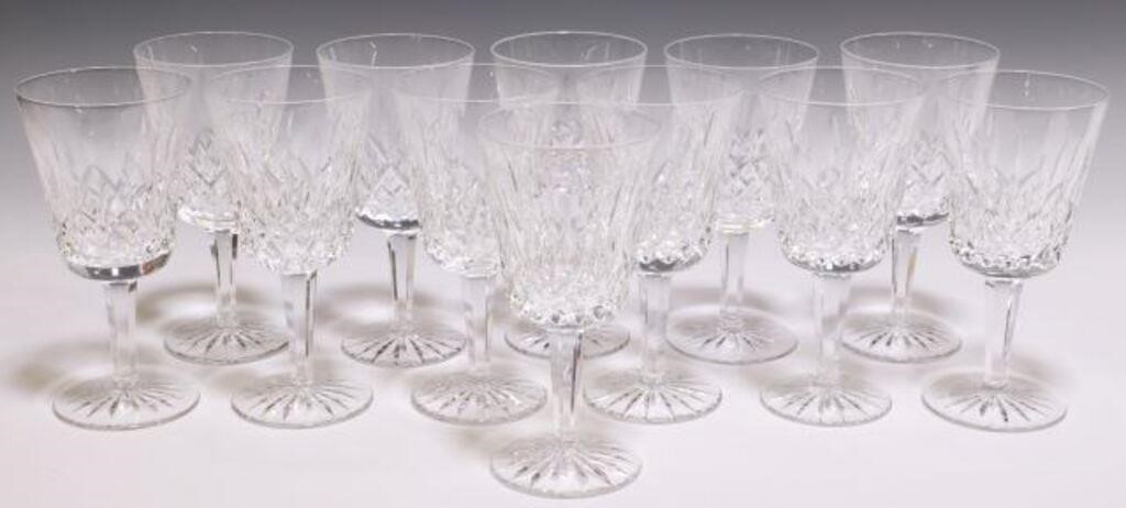 Appraisal: lot of Waterford cut crystal water goblets in the Lismore