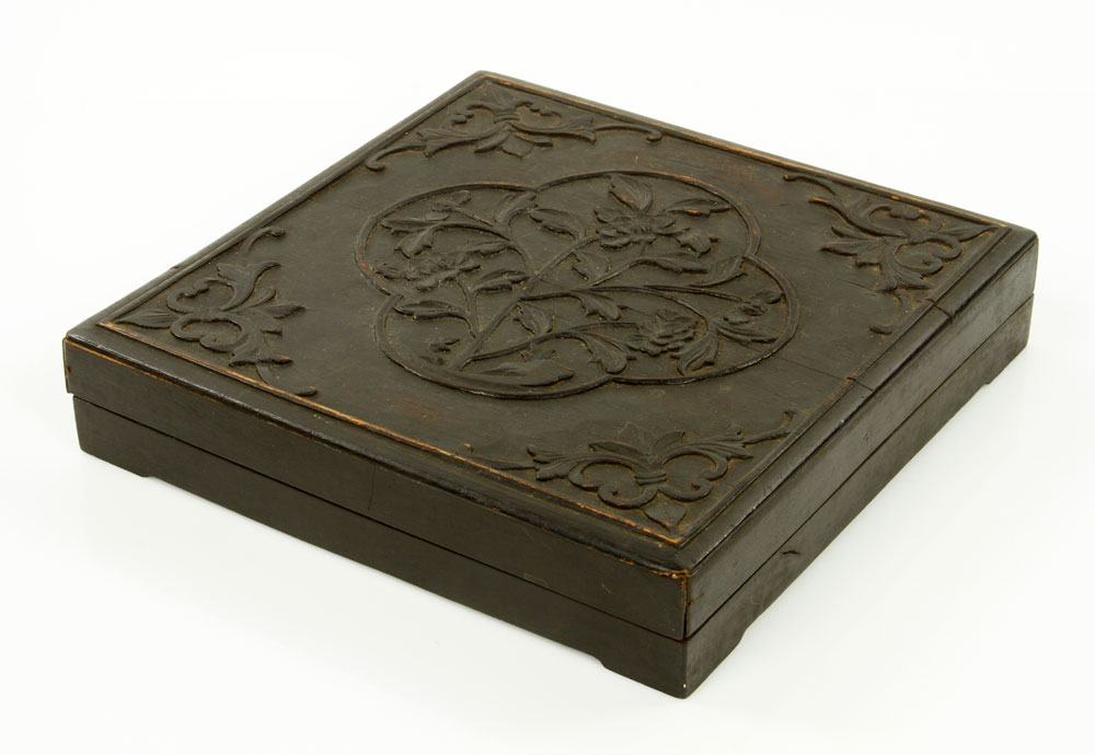 Appraisal: - th C Chinese Wood Box th century wood box