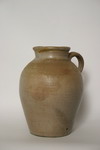 Appraisal: PITCHER - Ovoid shaped stoneware pitcher with pinched pour spout