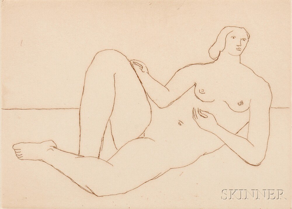 Appraisal: Henry Moore British - Reclining Nude II edition of Cramer