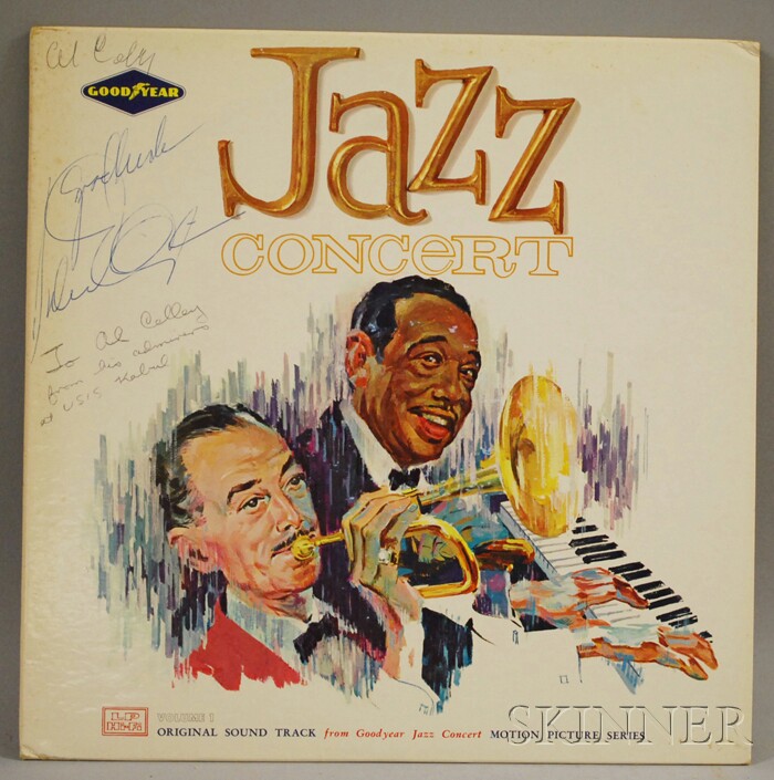 Appraisal: Duke Ellington Autographed Record Album Jazz Concert Vol Original Sound