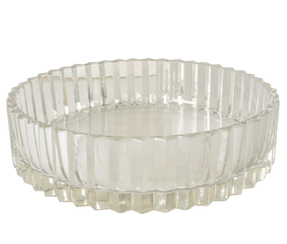 Appraisal: BACCARAT CRYSTAL CENTER BOWLmarked to underside Condition a few areas