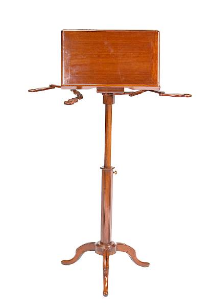 Appraisal: A Louis XVI mahogany adjustable music stand late th century