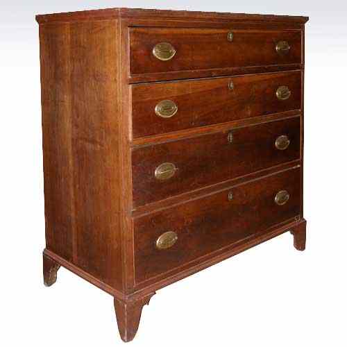 Appraisal: An American Hepplewhite Cherry Chest of Drawers circa having a