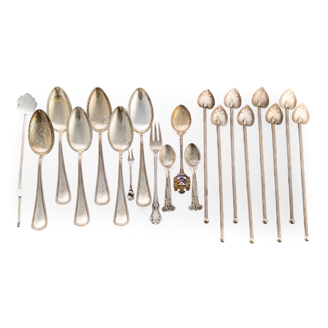 Appraisal: A collection of sterling silver flatware pieces comprising Watson Plymouth