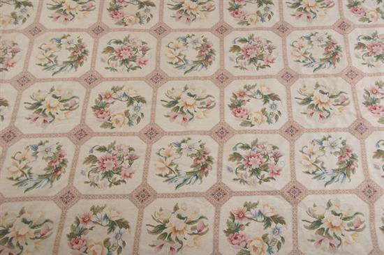 Appraisal: ANTIQUE FRENCH PETIT-POINT RUG - App ft in x ft