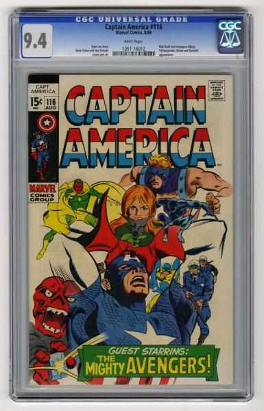 Appraisal: Captain America CGC Marvel Comics Stan Lee story with Gene