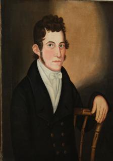 Appraisal: Zedekiah Belknap Vermont - Portrait of a gentleman o c