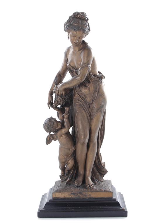 Appraisal: Paul Duboy after French - YOUNG WOMAN AND CHERUB gilt