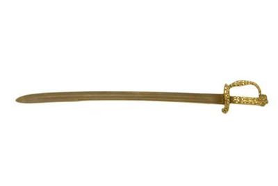 Appraisal: An early th century hunting sword with a slightly curved