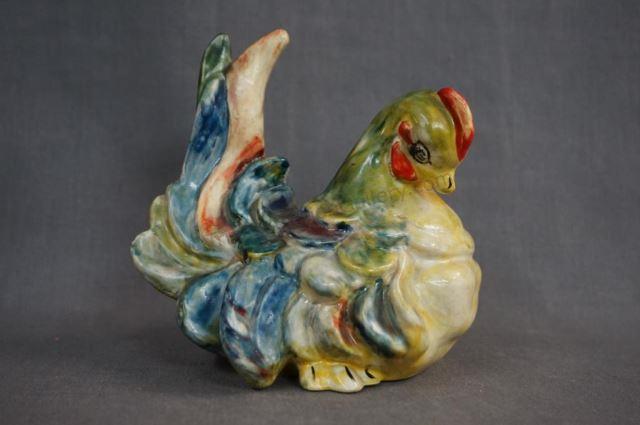 Appraisal: 's Carnival Chalkware Chicken Setting Hen Made in the USA