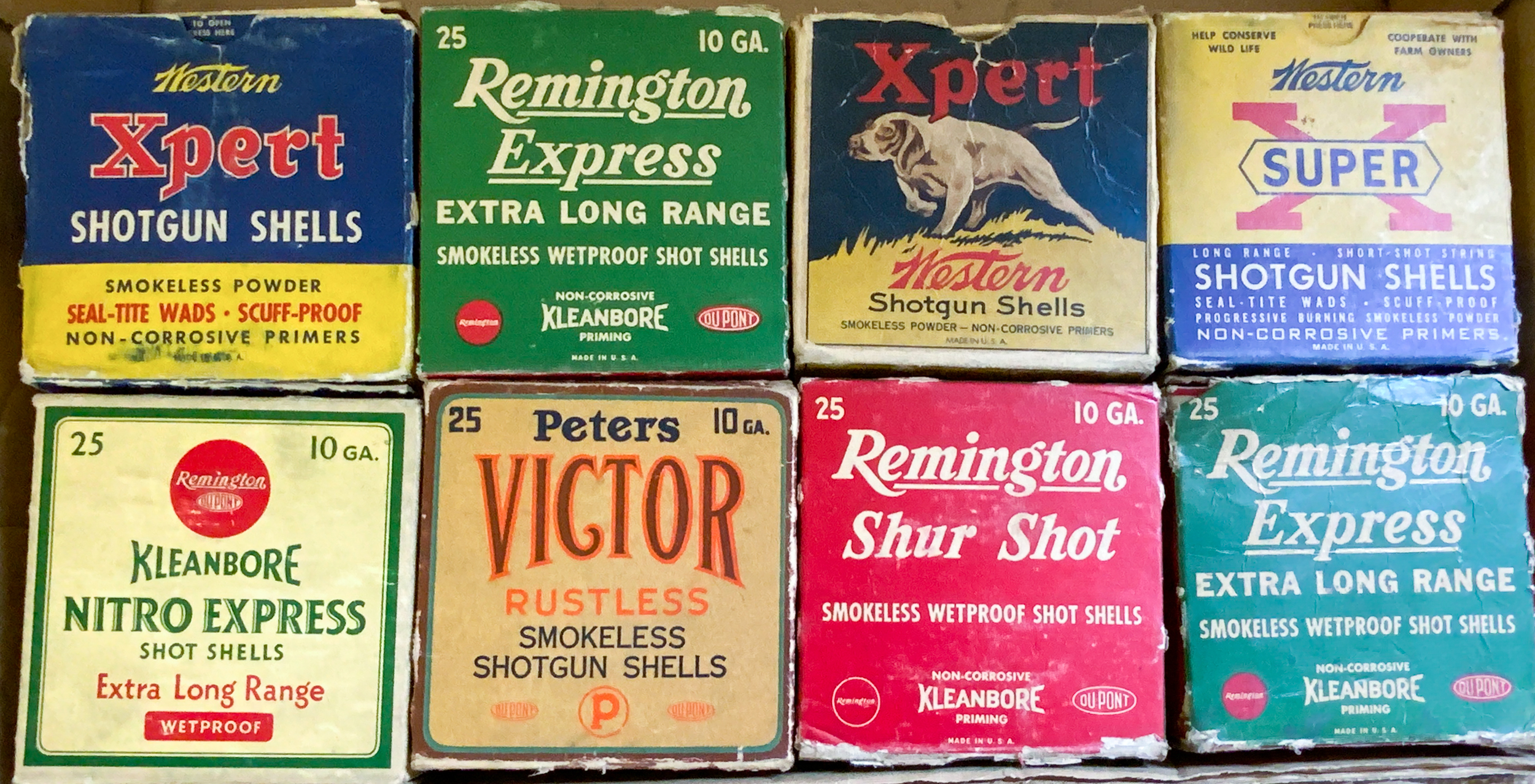 Appraisal: BOXES OF GAUGE SHOTGUN SHELLS full partial Western Remington Peters