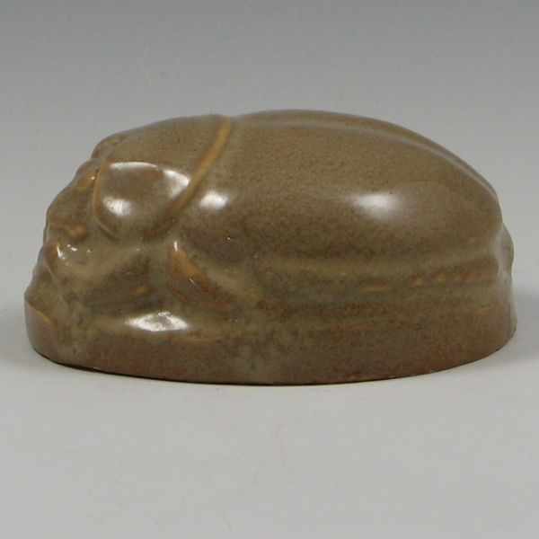 Appraisal: Scarab Beetle Paperweight unmarked tiny chip on rim and hairline