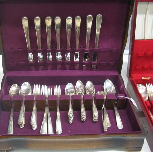 Appraisal: TWO SETS OF INTERNATIONAL SILVERPLATED FLATWARE including a set of