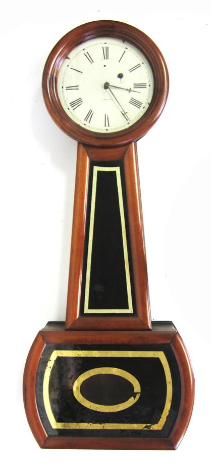 Appraisal: Mahogany banjo clock c jerome new haven ct circa