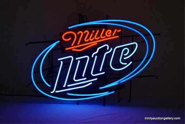 Appraisal: Miller Lite '' Neon Light Display SignAuthorized Miller Brewing Company