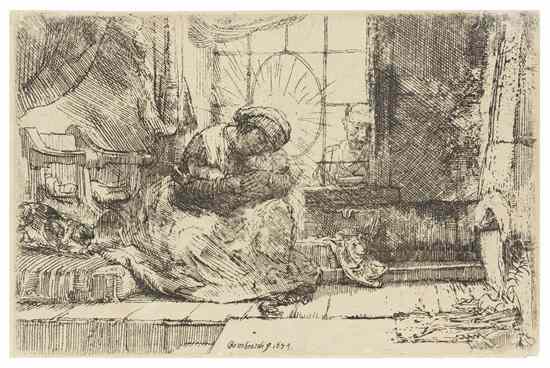 Appraisal: Rembrandt van Rijn Dutch - The Virgin and Child with