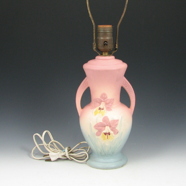 Appraisal: Hull Orchid Lamp - Mint Orchid lamp in pink and